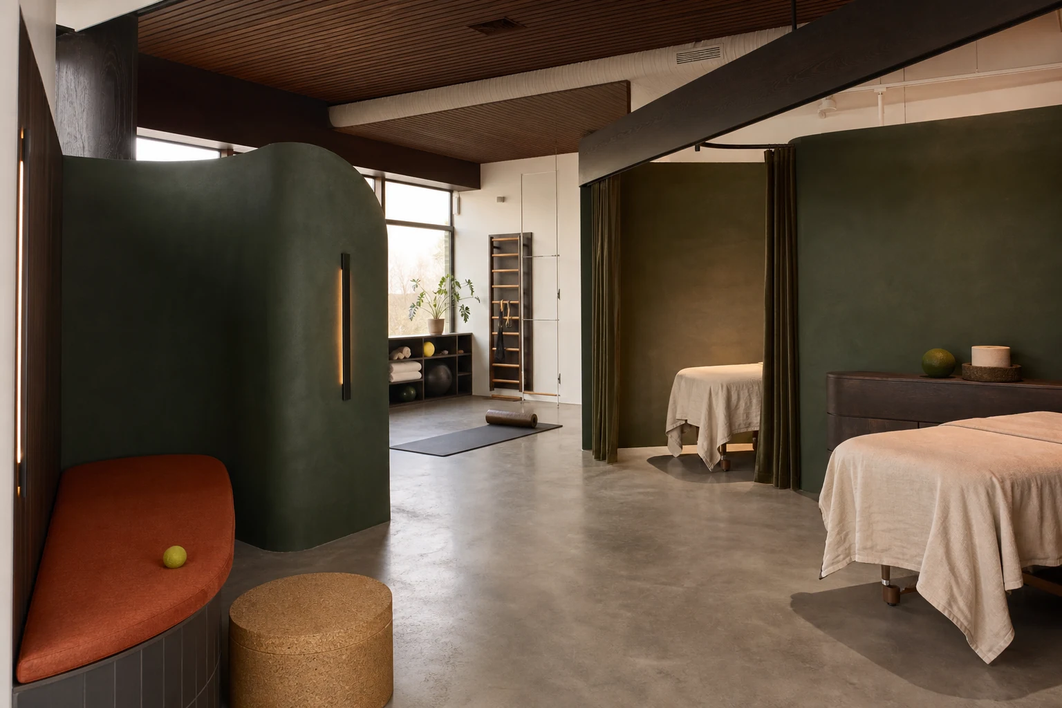 Modern urban massage and recovery studio